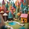 Colorful Paper Diorama Wonderland