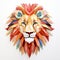 Colorful Paper Lion Craft With Realistic Details