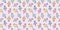 Colorful paper pins seamless repeat pattern background