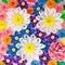 Colorful paper quilling flowers