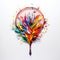 Colorful Paper Tennis Racket Bouquet: A Vibrant Fusion Of Art And Sport