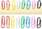 Colorful Paperclips isolated on a White