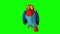 Colorful Parrot Gets Angry. Classic Handmade Animation