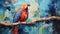 Colorful Parrot Painting: Vibrant Artwork Inspired By Nature