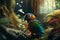 Colorful Parrot\\\'s Anthem: Epic Unreal Engine 5 Jungle with Ultra-Wide Angle and Hyper-Detailed Beauty
