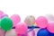 Colorful party balloon isolate on white background