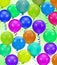 Colorful party balloons background