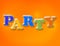 Colorful Party Theme Letters