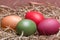 Colorful pastel easter eggs