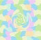 Colorful Pastel Vortex Polka Dot Summer Background