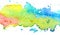 Colorful pastel watercolor painting background