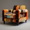 Colorful Patchwork Chair: A Vibrant Blend Of Style And Comfort