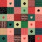 Colorful patchwork seamless pattern