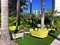 Colorful Patio Furniture in Tropical Setting
