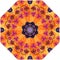 Colorful pattern with bright flowers. Umbrella design. Cute mat