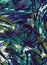 Colorful patterned textile imitating  brush strokes