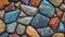 Colorful pebble or beach stones wallpaper background