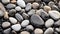 Colorful pebble or beach stones wallpaper background