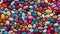 Colorful Pebble Harmony: Vibrant Composition of Multicolored Stones
