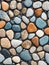 Colorful pebbles on the floor as a background