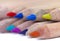 Colorful pencil leads