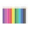 Colorful pencil set icons. Back to school. Stock vector illustration