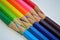 Colorful Pencils Diagonal Unity Close-up