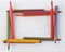 Colorful pencils frame