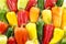Colorful peppers background