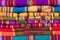 Colorful peruvian fabric background
