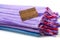 Colorful Peshtemal Turkish towel folded colorful textile for spa, beach, pool, light travel, healthy fashion and gifts. Traditiona