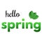 Colorful phrase Hello Spring