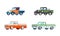 Colorful Pickup Truck Models Set