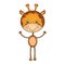 colorful picture cartoon cute giraffe animal