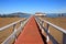 Colorful Pier with Vanishing Point on the Bay