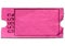 Colorful pink blank admission ticket.