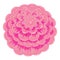 Colorful pink camellia icon, cartoon style