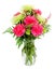 Colorful pink and green flower arrangement