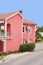 Colorful pink vacation house