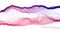 Colorful Pink and Violet Wavy Particle Surface