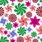 Colorful pinwheel toys seamless pattern eps10