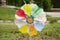 Colorful pinwheel and windmill toy