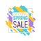 Colorful pixel spring sale template