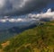 Colorful place in the caucasus mountains. Oni. Racha. Beautiful outdoor scene in the upper racha