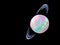 Colorful planet star in the space illustration painting chalk art drawing style