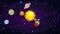 Colorful Planets Of Solar System