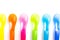 Colorful plastic cutlery