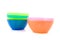 Colorful plastic snack bowls