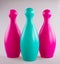 Colorful plastic toy bowling pin