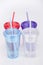 Colorful plastic tumblers